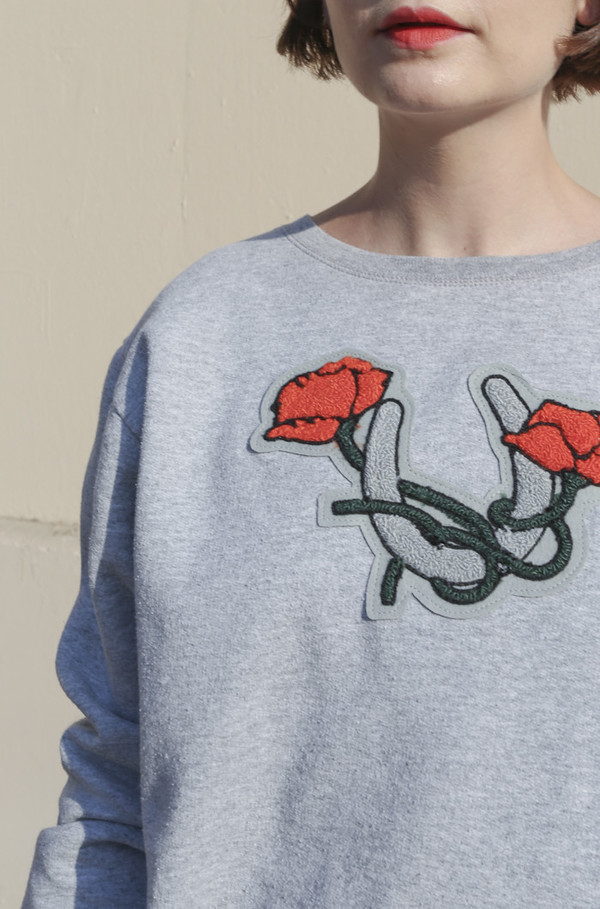 CARLEEN Lucky Sweatshirt in Vintage Grey CARLEEN Lucky Sweatshirt in Vintage Grey