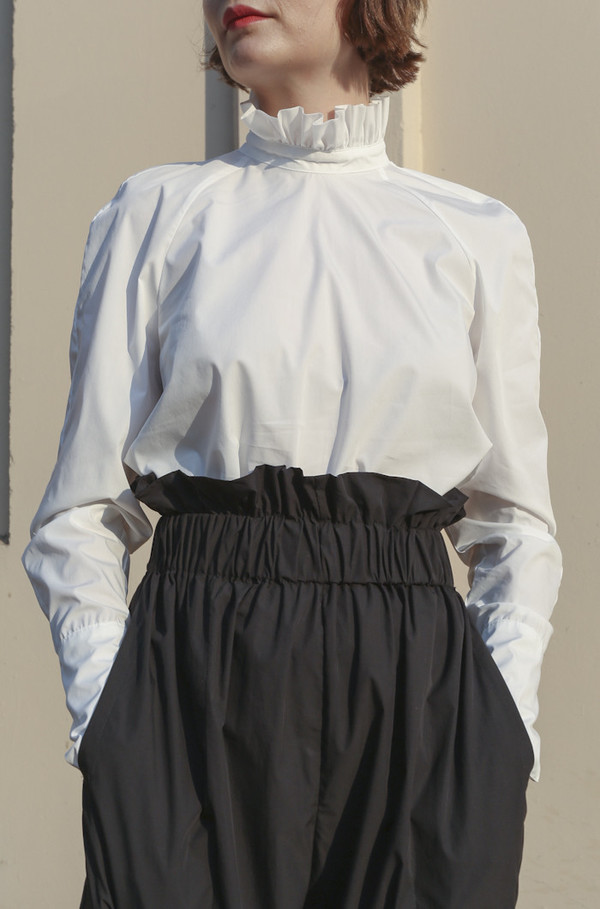 Suzanne Rae Paperbag Waist Pants in Black Suzanne Rae Paperbag Waist Pants in Black