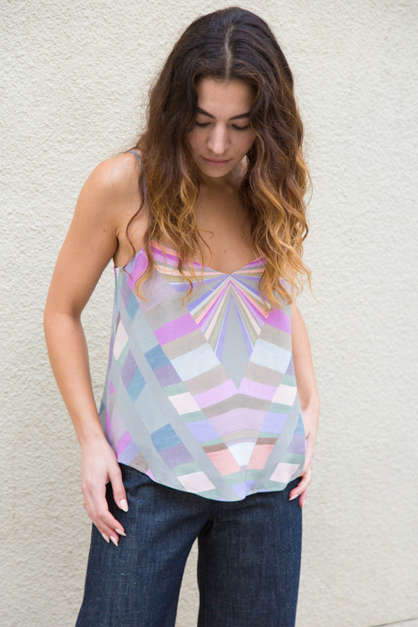 mara hoffman crepe v-neck tank mara hoffman crepe v-neck tank