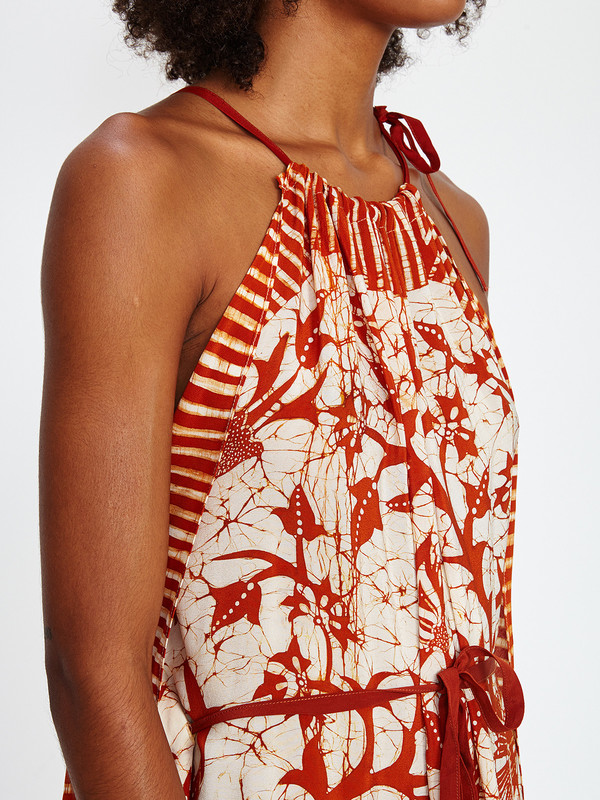 Harare SIENNA MINI DRESS / RUST BATIK Harare SIENNA MINI DRESS / RUST BATIK