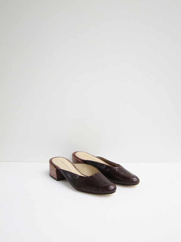 Mari Giudicelli Leblon Mule, Lizard Mari Giudicelli Leblon Mule, Lizard