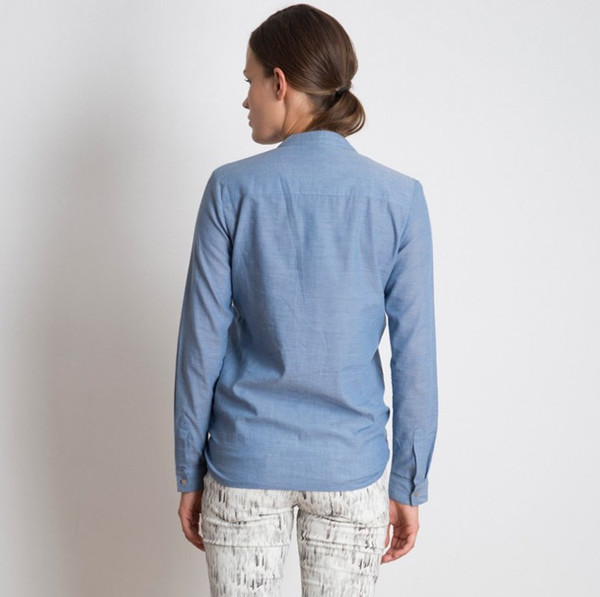 VALENTINE GAUTHIER - LONG SLEEVE BUTTON DOWN - CHAMBRAY VALENTINE GAUTHIER - LONG SLEEVE BUTTON DOWN - CHAMBRAY