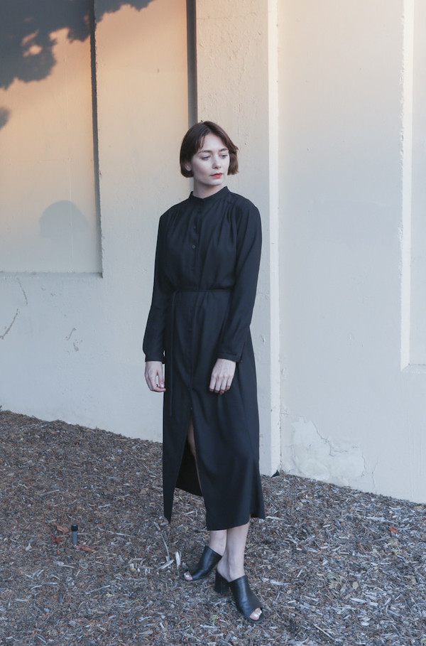 Wolcott : Takemoto Vashon Dress in Black Wolcott : Takemoto Vashon Dress in Black