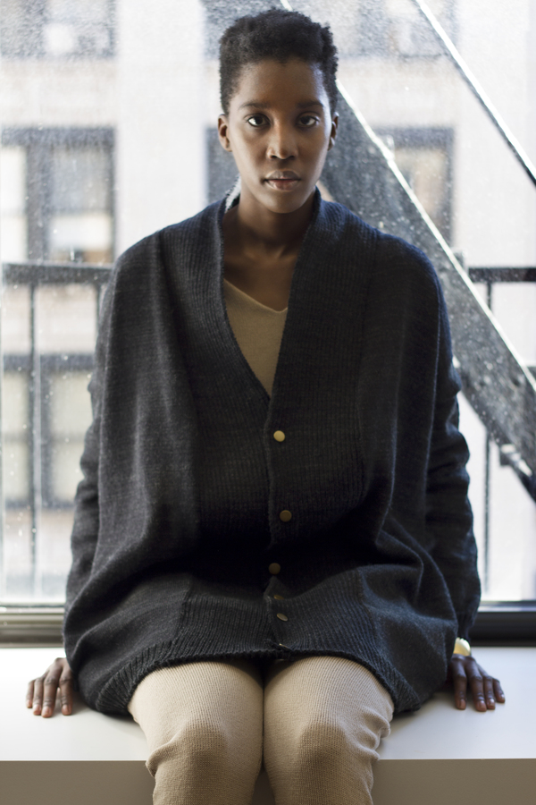 été noir knit coat été noir knit coat