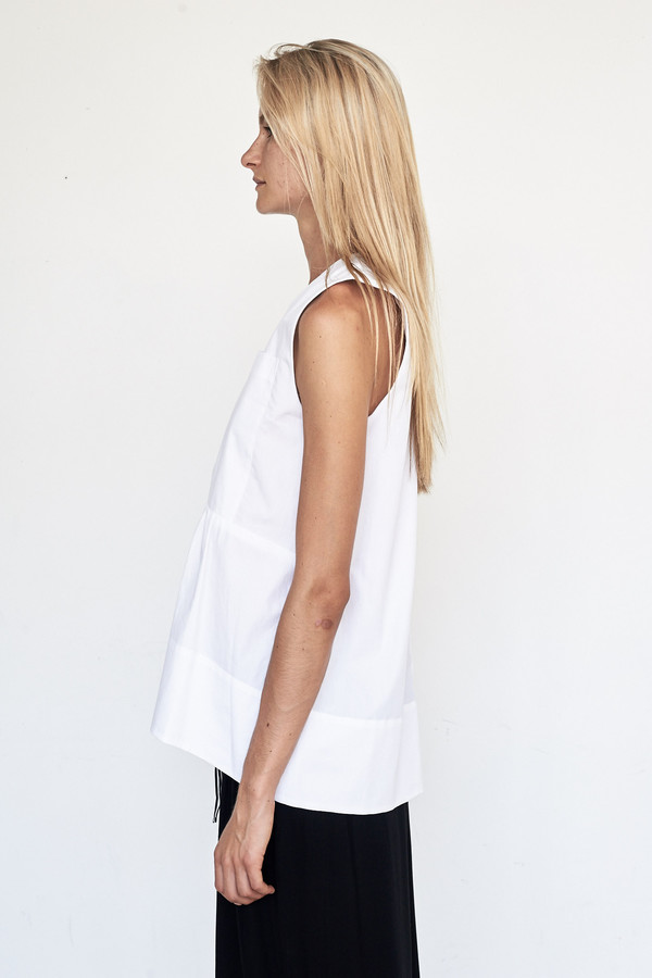 Fabiana Pigna Cotton Bessette Blouse - White Fabiana Pigna Cotton Bessette Blouse - White