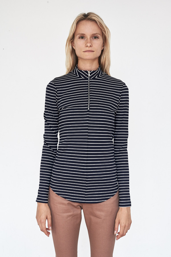 Nomia Long Sleeve Zip Mockneck Nomia Long Sleeve Zip Mockneck