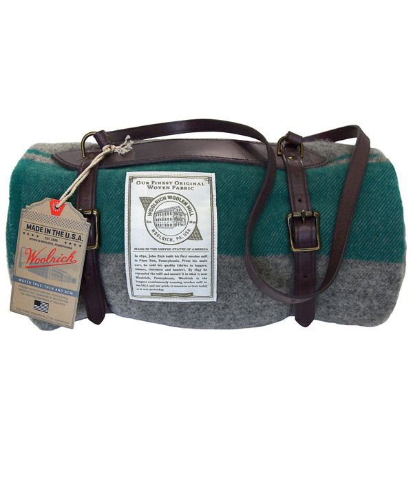 Woolrich Leather Blanket Harness Carrier Woolrich Leather Blanket Harness Carrier