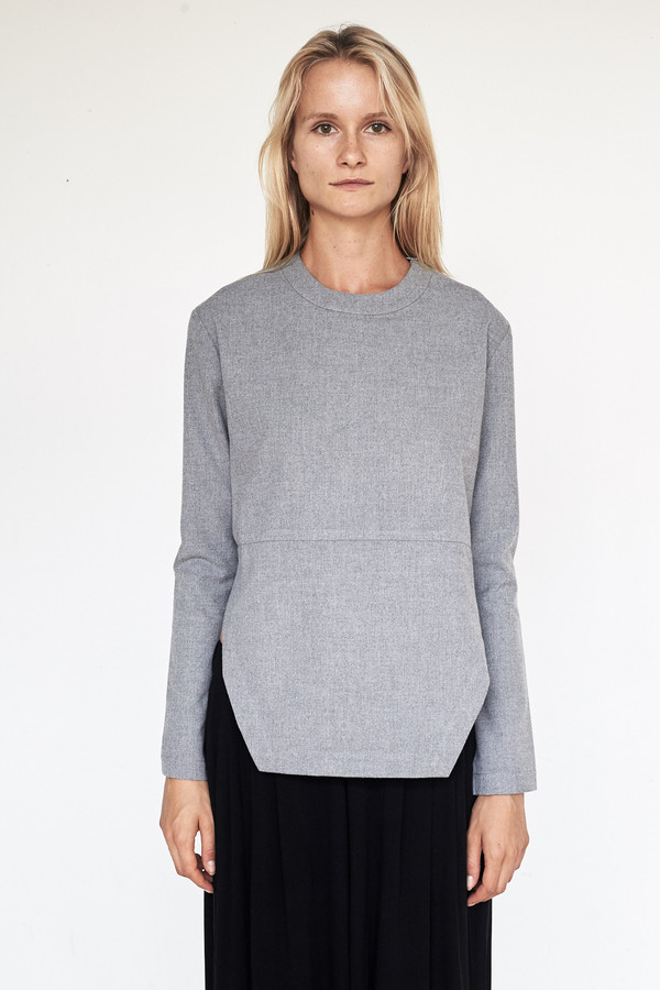 Assembly New York Poly Heather L/S Bevel Top Assembly New York Poly Heather L/S Bevel Top