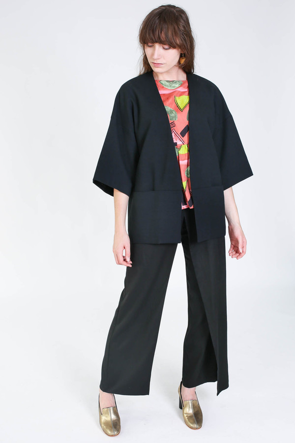 Obakki Coat in black Obakki Coat in black