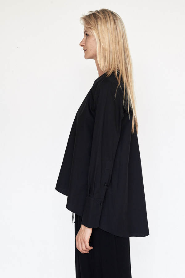 Fabiana Pigna Cotton Luisa Blouse - Black Fabiana Pigna Cotton Luisa Blouse - Black