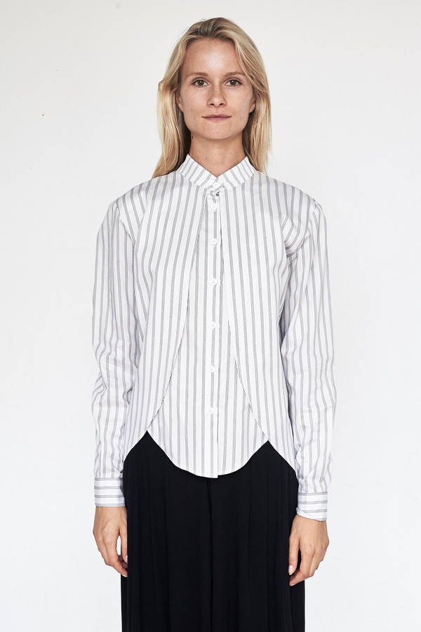 Assembly New York Cotton Stripe Calla Top Assembly New York Cotton Stripe Calla Top