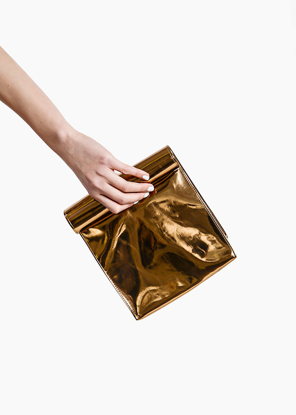 S M K - Copper Foldover Bag S M K - Copper Foldover Bag