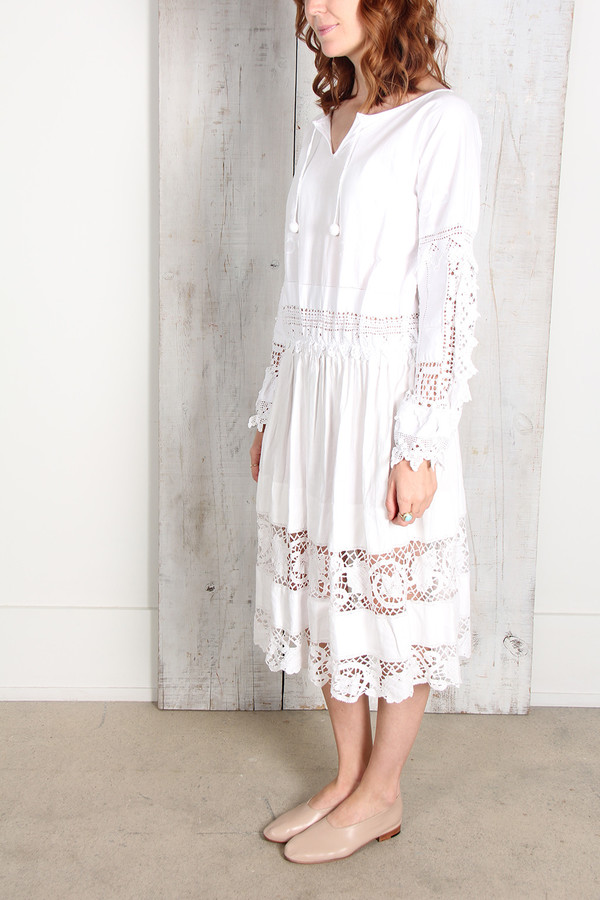 Place Nationale PEASANT LACE DRESS Place Nationale PEASANT LACE DRESS