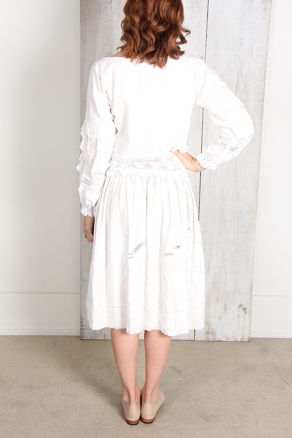 Place Nationale PEASANT LACE DRESS Place Nationale PEASANT LACE DRESS
