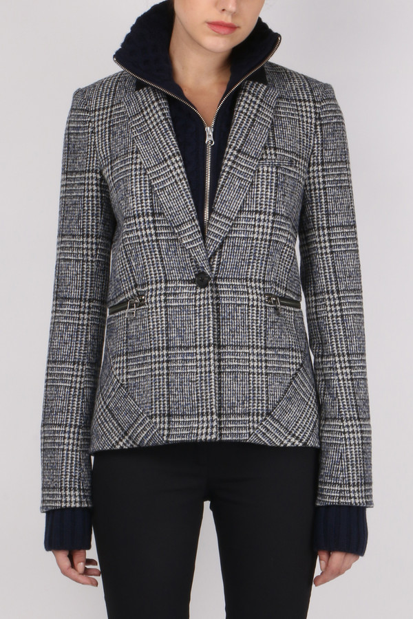 Veronica Beard Forest Knit Collar Schoolboy Veronica Beard Forest Knit Collar Schoolboy