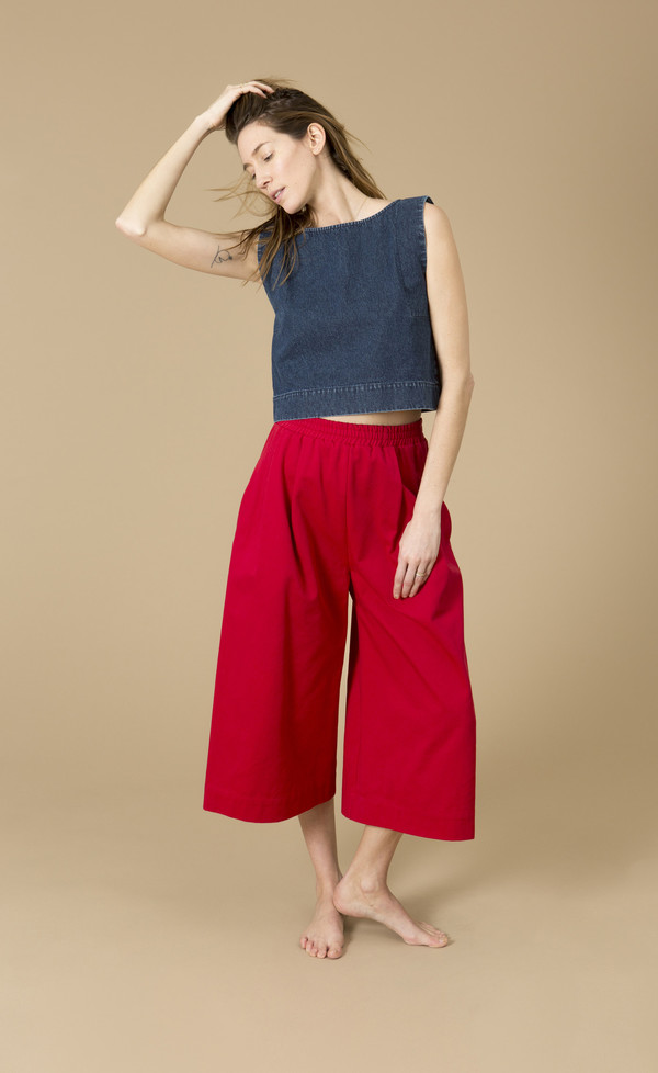Ilana Kohn Kate Crop, Denim Ilana Kohn Kate Crop, Denim
