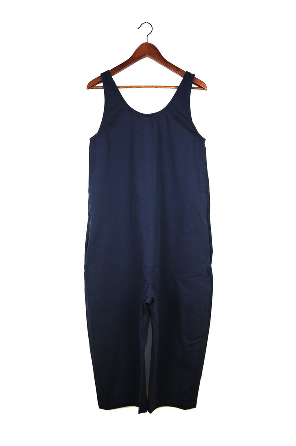 Ilana Kohn Gary Jumpsuit, Navy, Cotton Washed Twill Ilana Kohn Gary Jumpsuit, Navy, Cotton Washed Twill