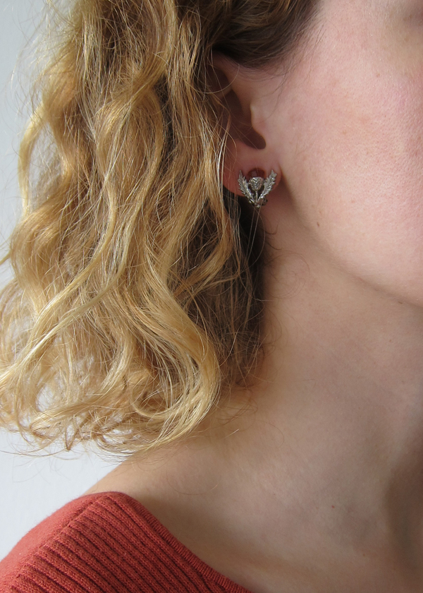 scottish thistle clip on earrings scottish thistle clip on earrings