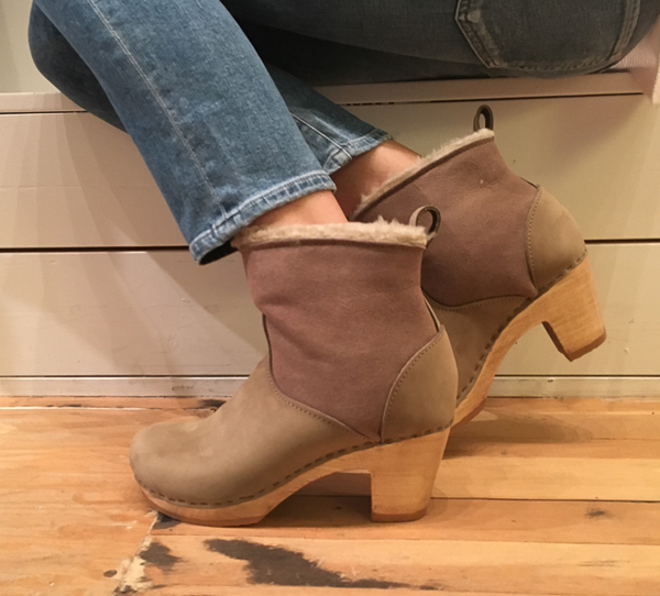 no. 6 5" pull on shearling boot - high heel no. 6 5" pull on shearling boot - high heel