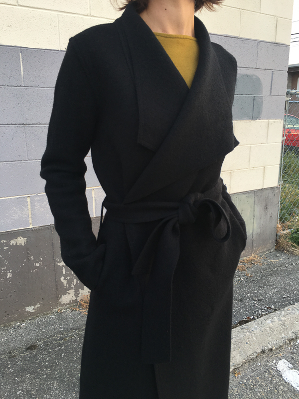 line boiled wool wrap coat line boiled wool wrap coat