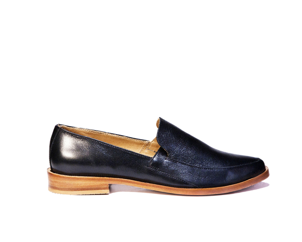 Zou Xou Loafer in Glazed Black Zou Xou Loafer in Glazed Black