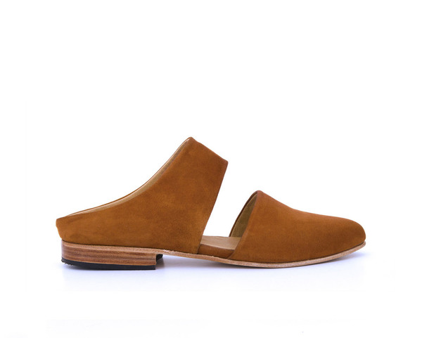 Zou Xou Mule in Burnt Sienna Suede Zou Xou Mule in Burnt Sienna Suede