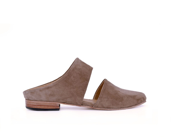 Zou Xou Mule in Sand Suede Zou Xou Mule in Sand Suede