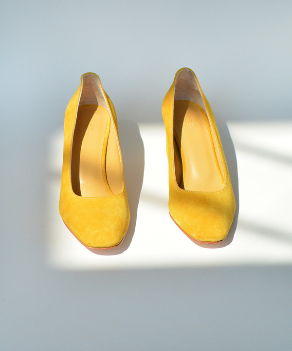 Maryam Nassir Zadeh Mustard Suede Maryam Pump Maryam Nassir Zadeh Mustard Suede Maryam Pump