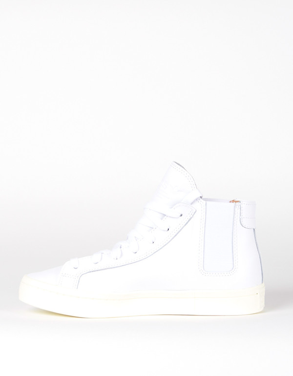 Adidas CourtVantage Slip Mid Sneaker White Adidas CourtVantage Slip Mid Sneaker White