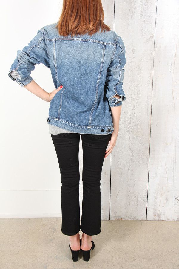 ALEXANDER WANG DAZE OVERSIZE DENIM JACKET ALEXANDER WANG DAZE OVERSIZE DENIM JACKET