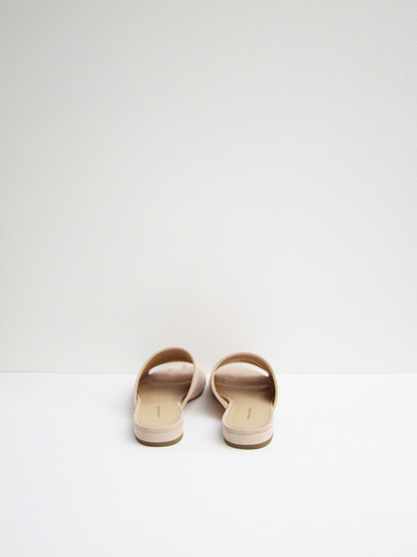 Mansur Gavriel Flat Mule, Sand Suede Mansur Gavriel Flat Mule, Sand Suede