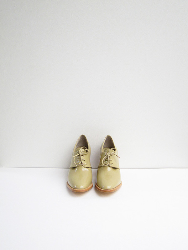 Maryam Nassir Zadeh Flavia Heeled Brogue, Camel Shine Maryam Nassir Zadeh Flavia Heeled Brogue, Camel Shine