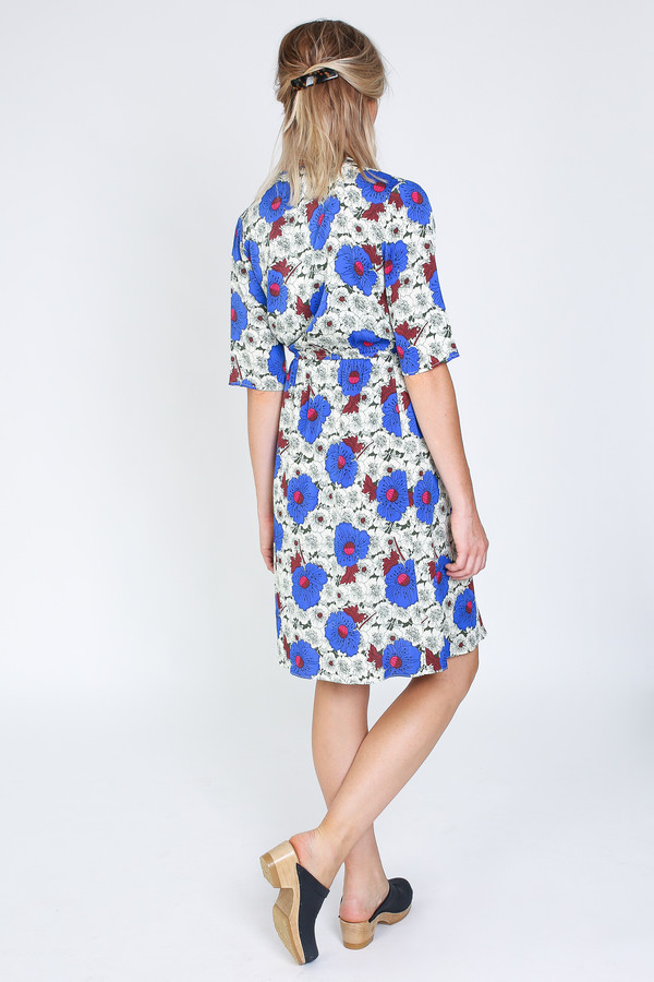 Tracy Reese Elbow Sleeve Wrap Dress in velvet night Tracy Reese Elbow Sleeve Wrap Dress in velvet night