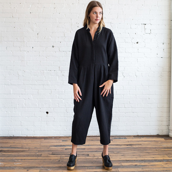 Black Crane Quilted Jumper Black Crane Quilted Jumper