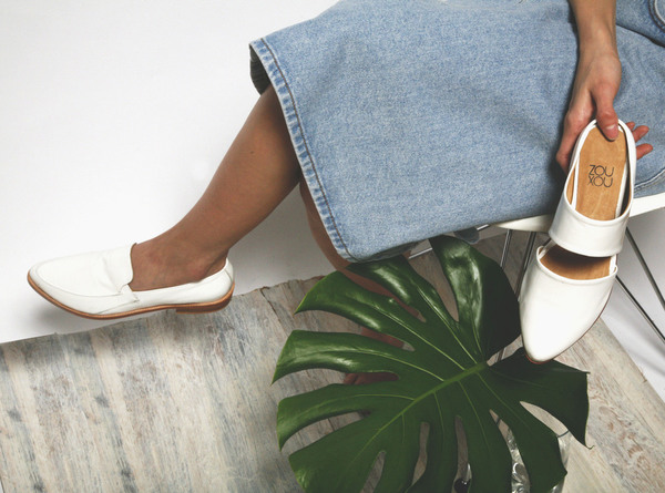 zou xou Loafer in White Patent zou xou Loafer in White Patent