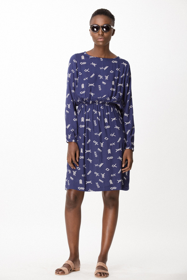 Osei-Duro Aburi Dress in Cobalt Jot Osei-Duro Aburi Dress in Cobalt Jot