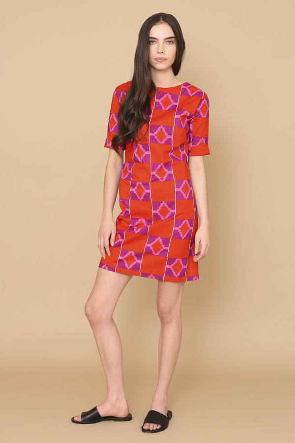 Osei-Duro Muto Dress in Hibiscus Osei-Duro Muto Dress in Hibiscus