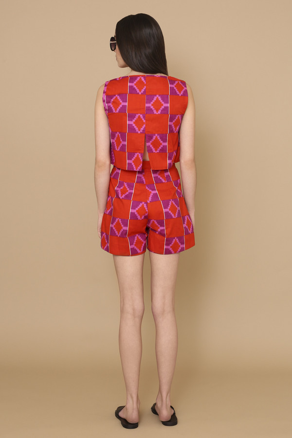 Osei-Duro Parva Shorts in Hibiscus Osei-Duro Parva Shorts in Hibiscus