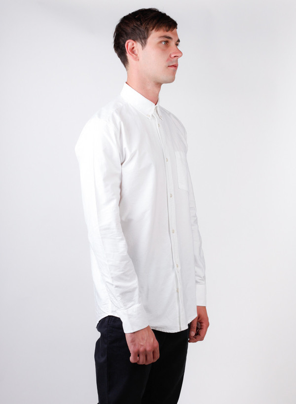 Men's Our Legacy 1940's Shirt Heavy White Oxford Men's Our Legacy 1940's Shirt Heavy White Oxford