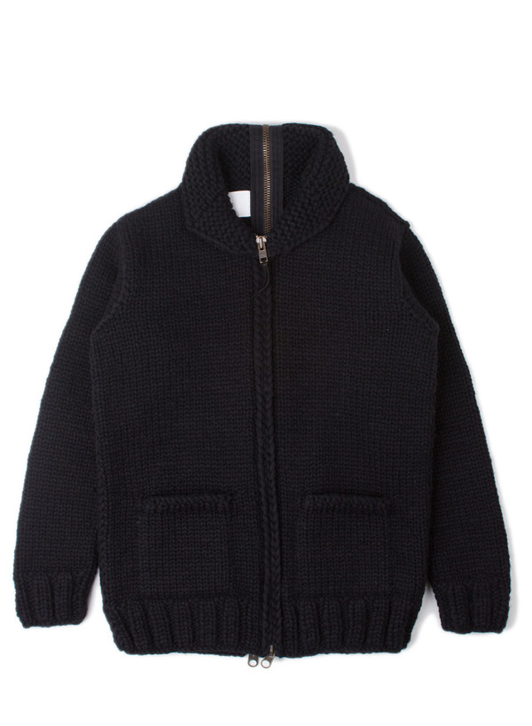 FAIZ T.S. Keil Double-Zip Cowichan Black FAIZ T.S. Keil Double-Zip Cowichan Black