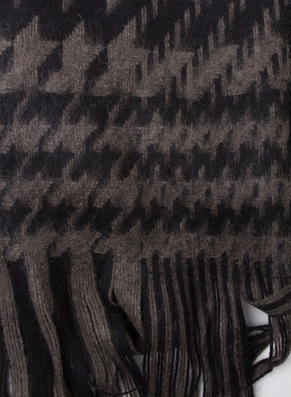 Our Legacy Scarf Black/Mudd Houndstooth Our Legacy Scarf Black/Mudd Houndstooth