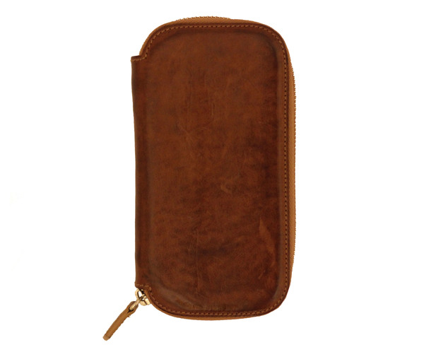 Dual Watch Zip Pouch - Brown Dual Watch Zip Pouch - Brown