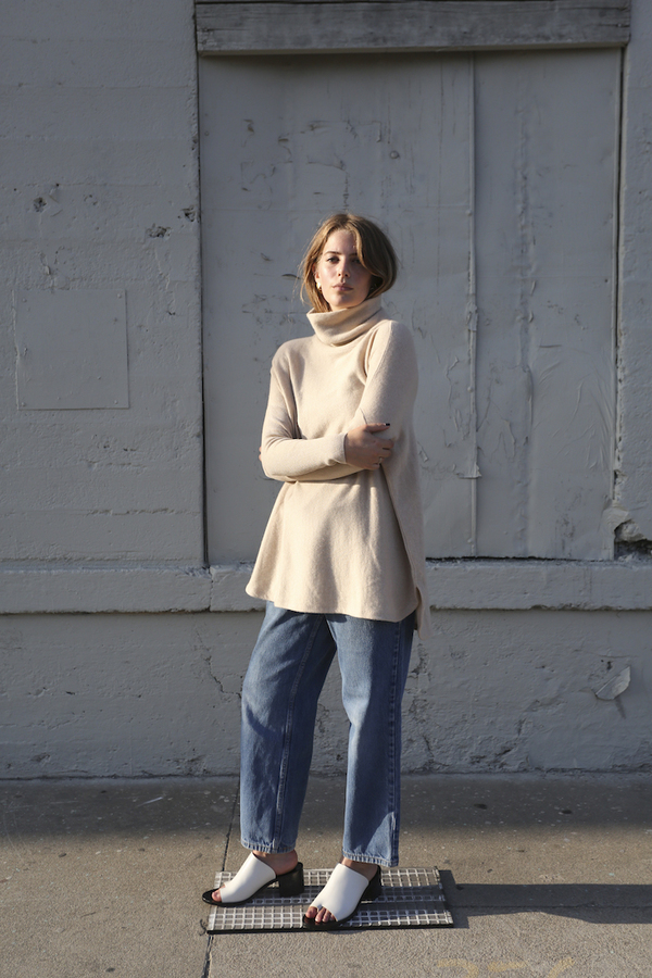 O-M Cashmere Tunic, Oat O-M Cashmere Tunic, Oat