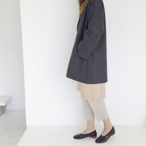 ARE Studio - Charcoal Angle Coat ARE Studio - Charcoal Angle Coat
