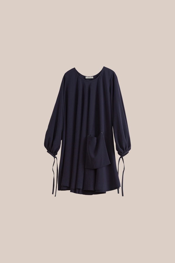 ÁERON Flippy Baby Doll Dress, Dark Blue ÁERON Flippy Baby Doll Dress, Dark Blue