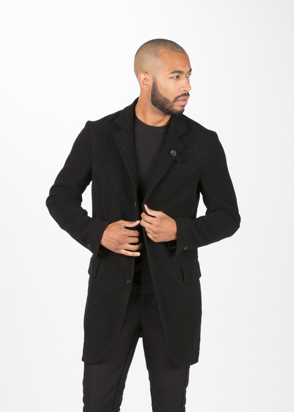 Men's Hannes Roether Viscose Blend Zettel Coat Men's Hannes Roether Viscose Blend Zettel Coat