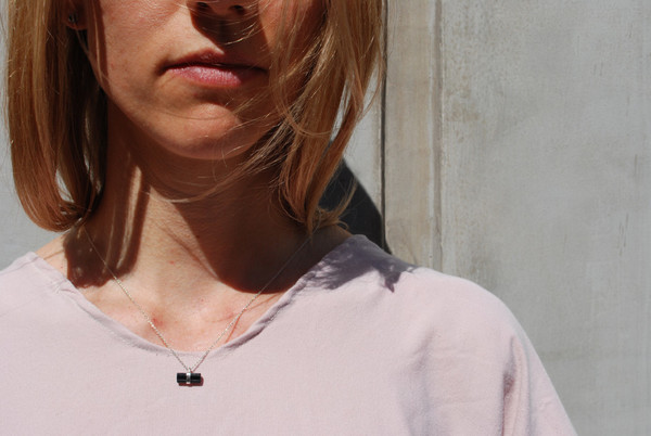 BLTN Crystal Bar Necklace - Black Tourmaline BLTN Crystal Bar Necklace - Black Tourmaline