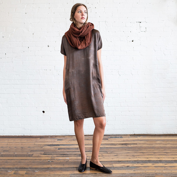 Schai Infinity Feather Cashmere Scarf Dark Rust Schai Infinity Feather Cashmere Scarf Dark Rust
