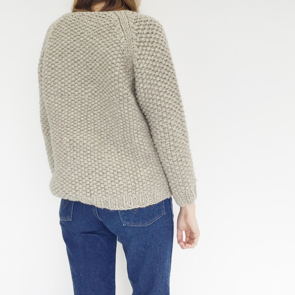 Han Starnes Light Grey Andean Sweater Han Starnes Light Grey Andean Sweater