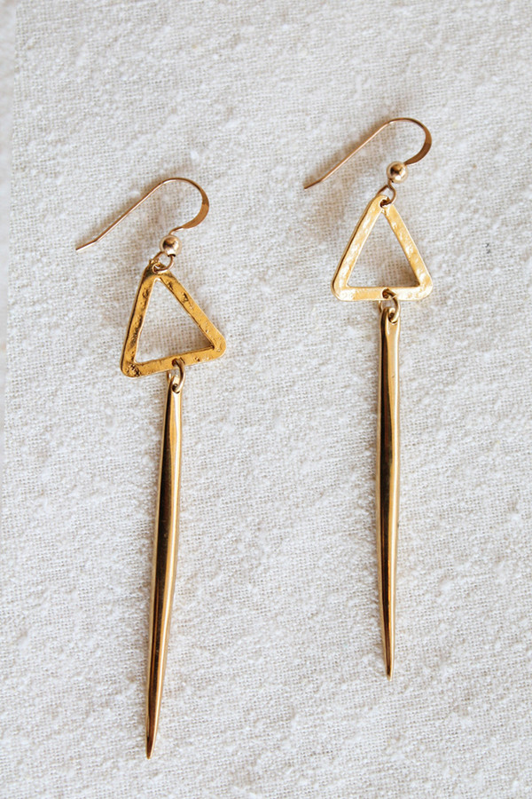 sheila b triangle spike earring sheila b triangle spike earring